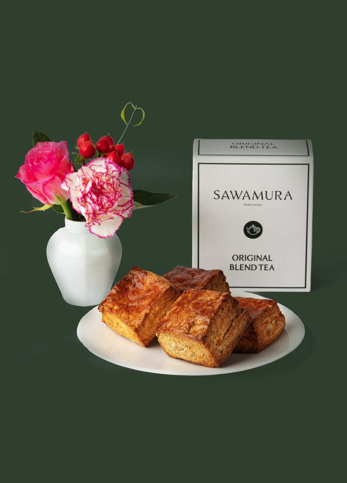 母の日 スコーンセット & お花を贈れるギフトチケット